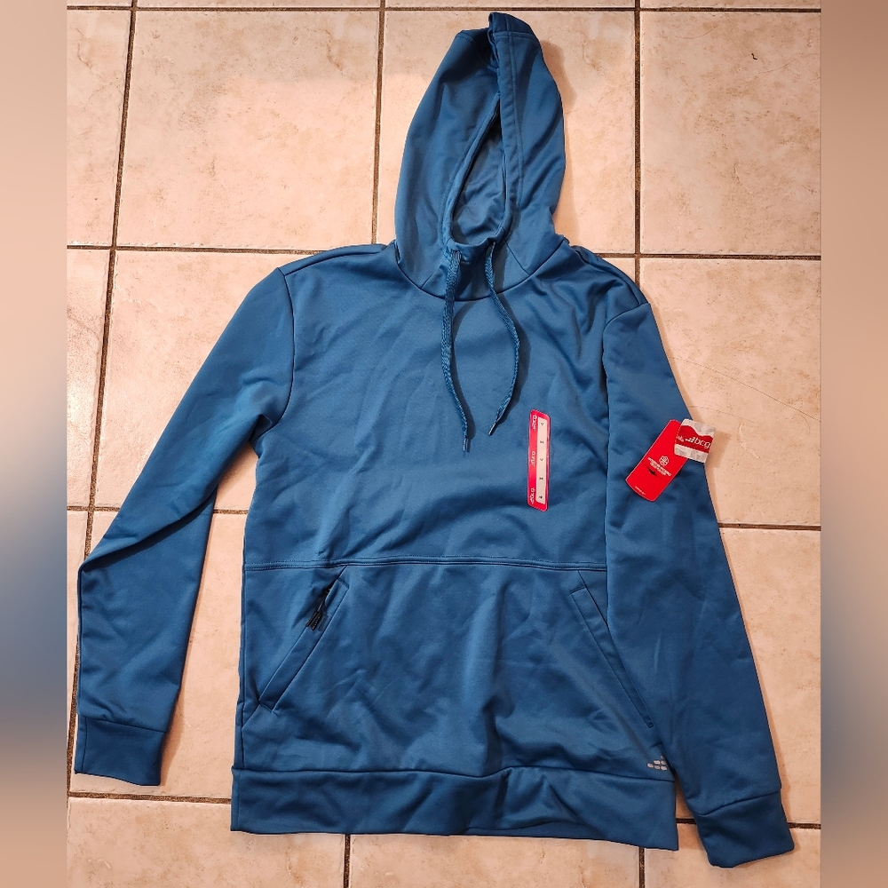 NEW BCG Gym Hoodie Pullover Jacket Pockets Turquoise